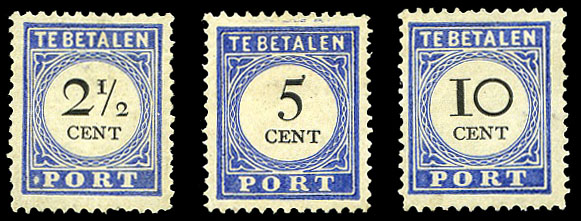 Betalen stamp te port Dutch Philately